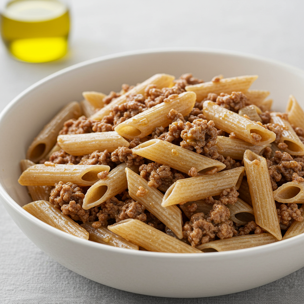 Macarrón Integral con Carne Molida Fit