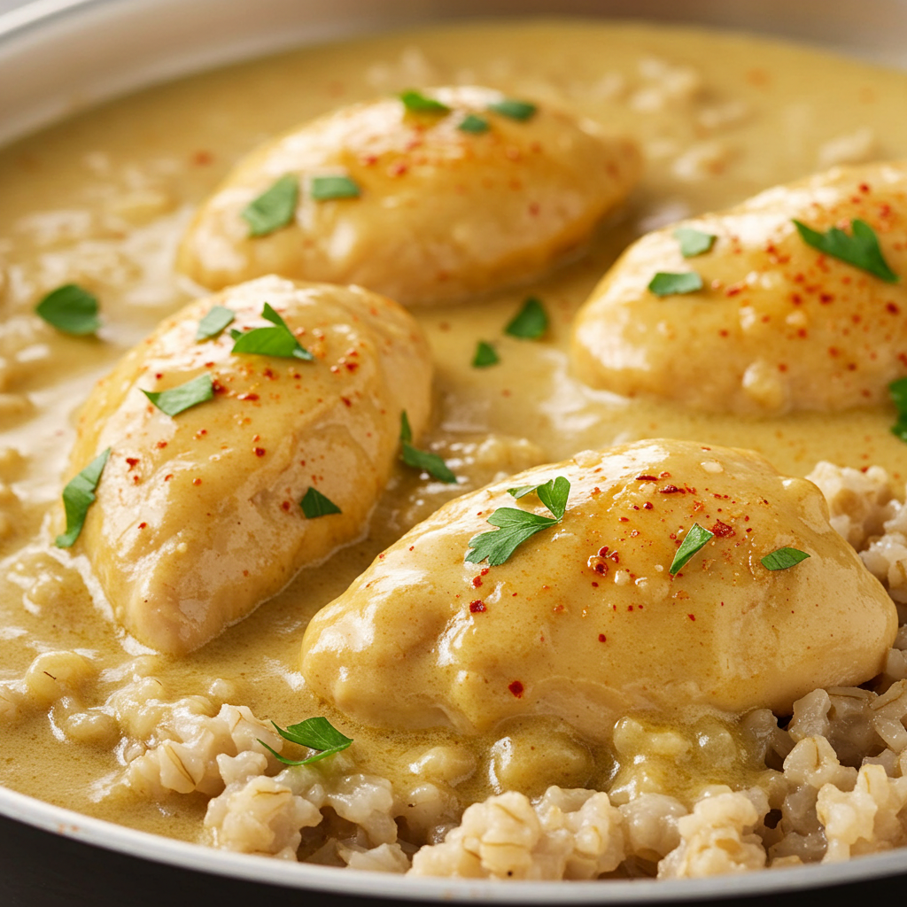 Pollo Cremoso con Avena